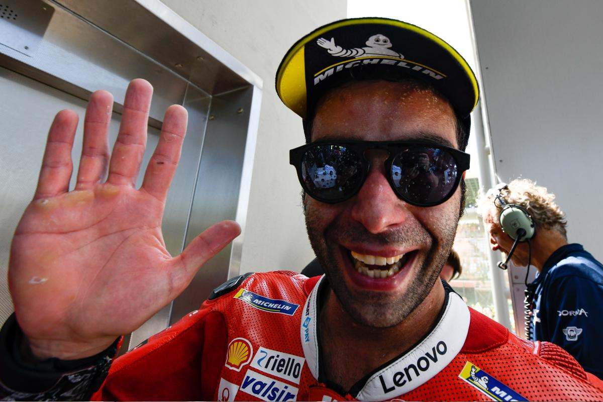 Danilo Petrucci si aggiudica il GP d'Italia 2019 insieme alla prima vittoria in MotoGP
