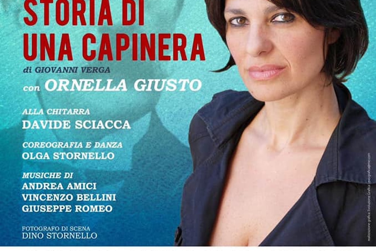 Ornella Giusto torna sul palco con STORIA DI UNA CAPINERA di Verga