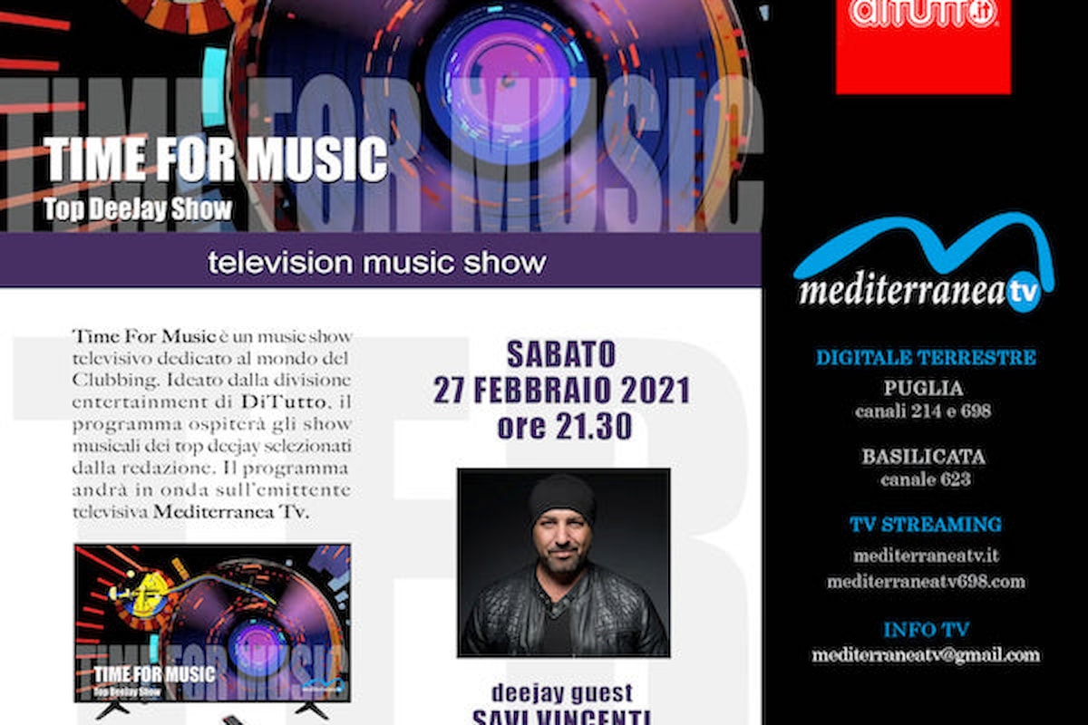 Time of Music, il nuovo music show firmato DiTutto arriva in televisione