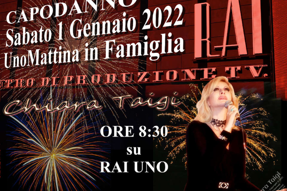 Chiara Taigi – 1 gennaio 2021 ore 8:30 su Raiuno - Capodanno a Unomattina in Famiglia