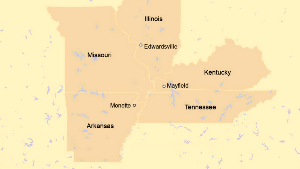 Si aggrava il bilancio di vittime e danni per il tornado che ha colpito il Kentucky