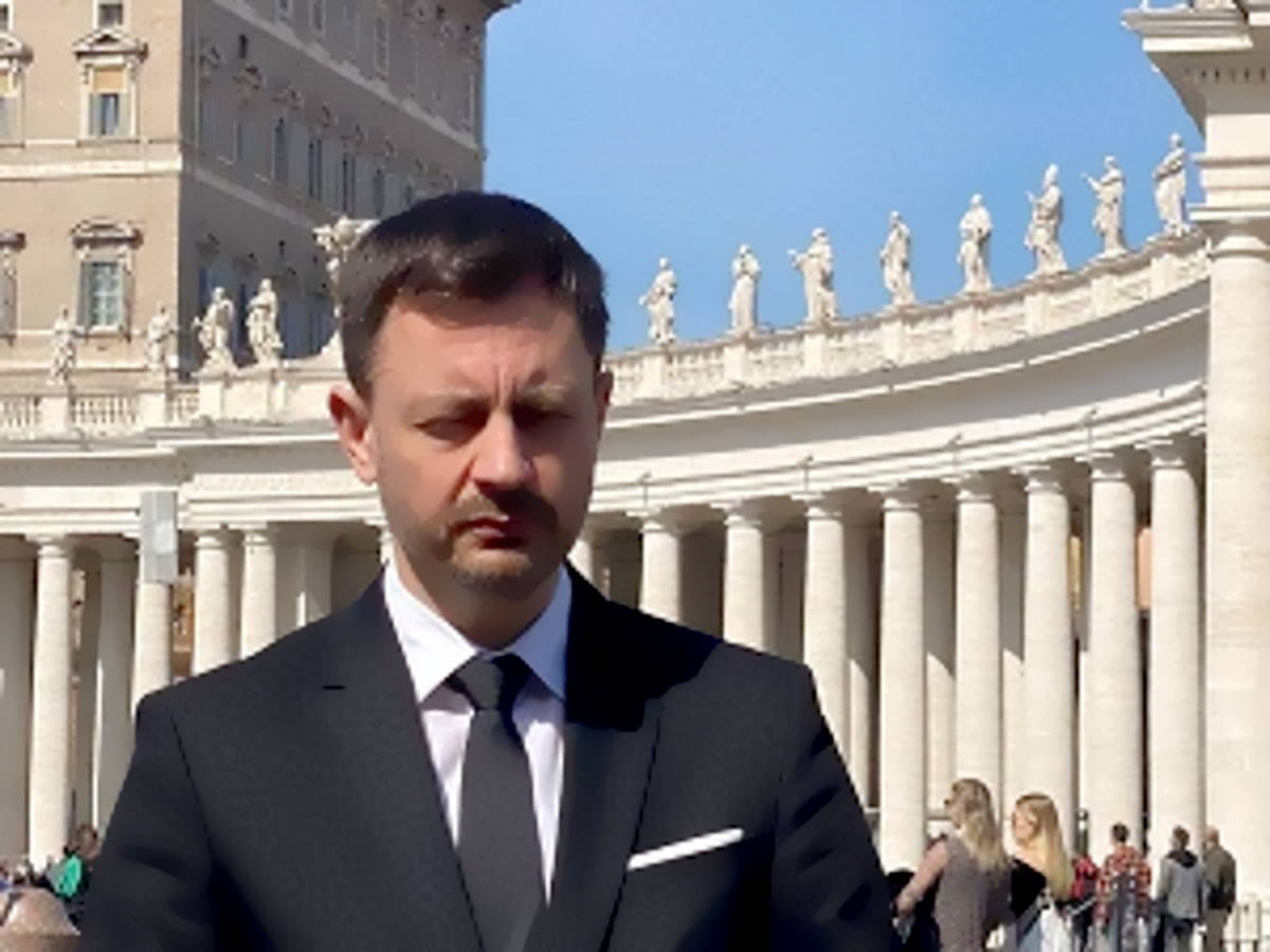 Eduard Heger, Primo Ministro della Repubblica Slovacca, ricevuto in Vaticano