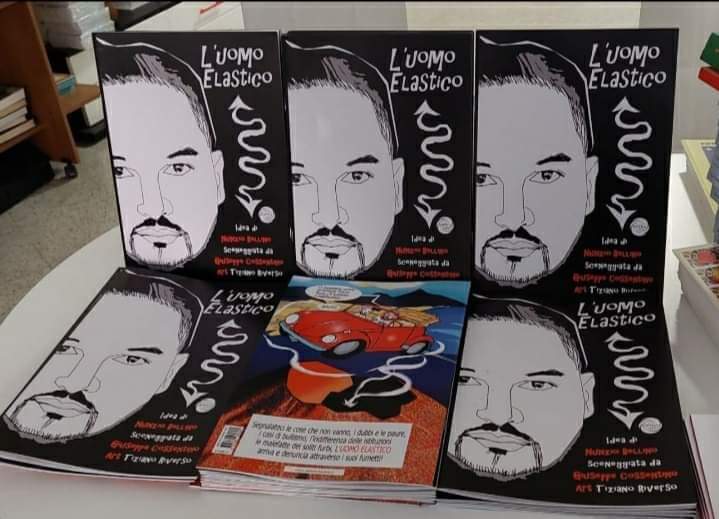 In libreria L'uomo elastico il fumetto sulla sindrome di Ehlers Danlos di Nunzio Bellino e Giuseppe Cossentino. Illustrazioni di Tiziano Riverso