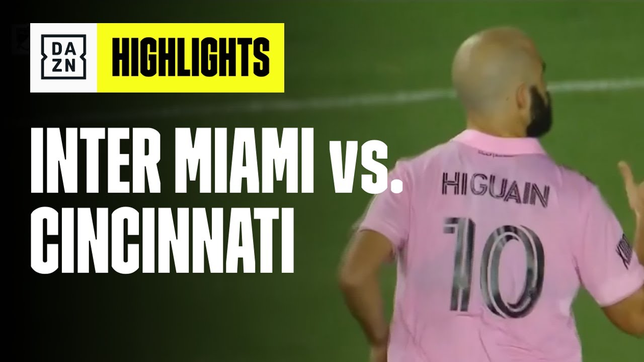 VIDEO - Super tripletta di Higuain: Inter Miami-Cincinnati 4-4 | Major League Soccer | Highlights