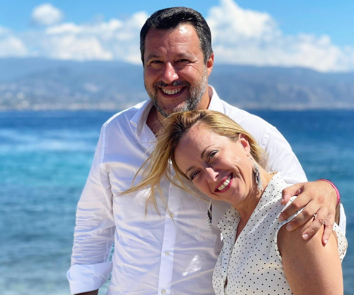 Salvini e Meloni in Sicilia, come in luna di miele