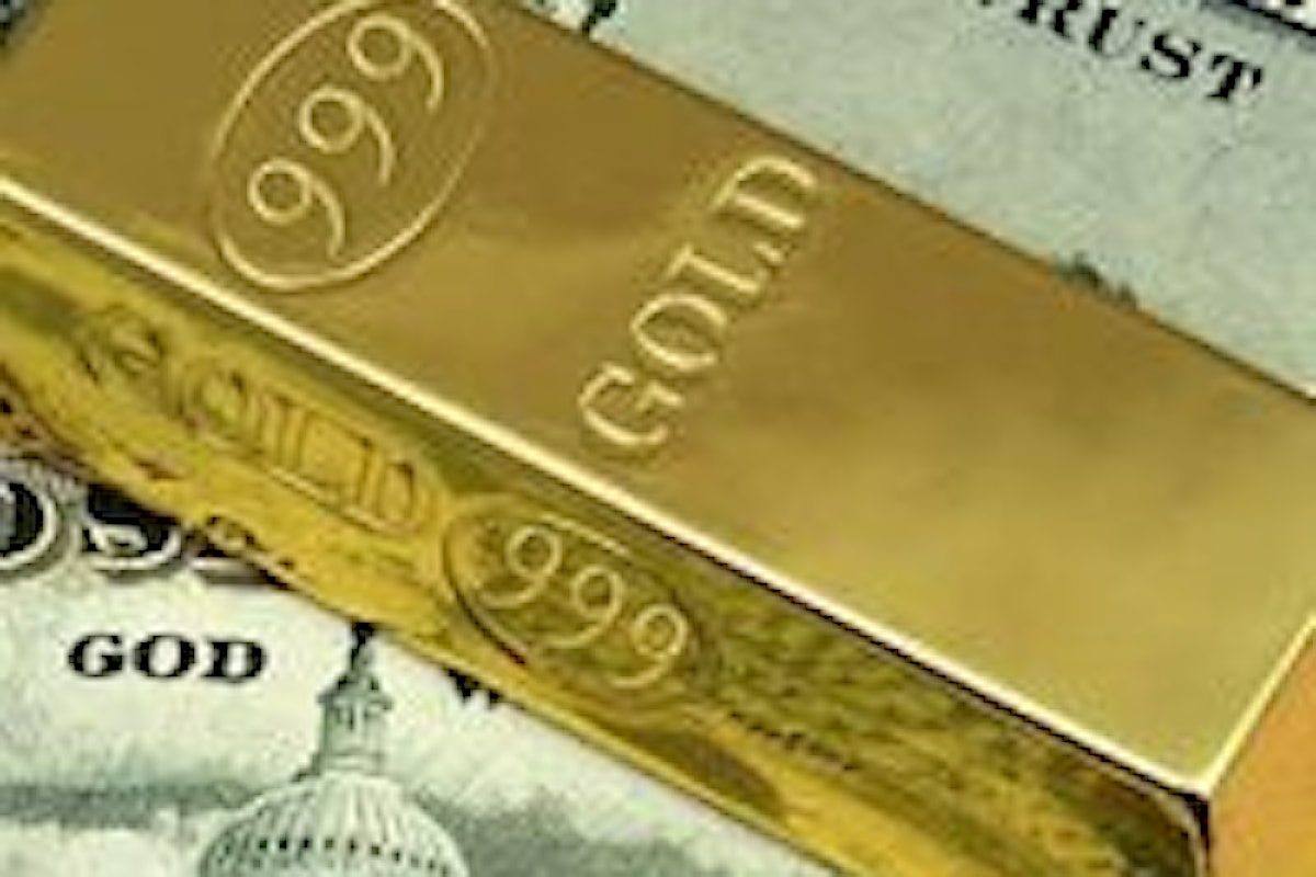 Prezzo dell'oro in aumento oltre 1770 dollari