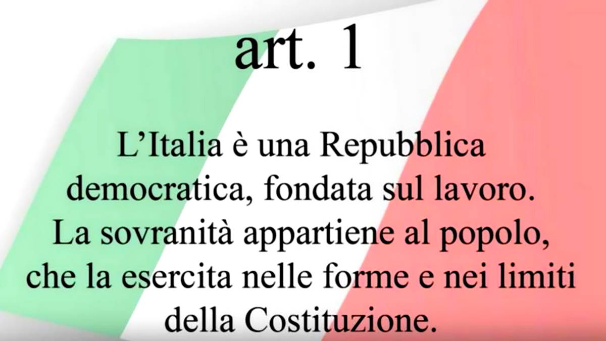 27 dicembre 1947 finalmente l'Italia è una Repubblica democratica fondata sul lavoro