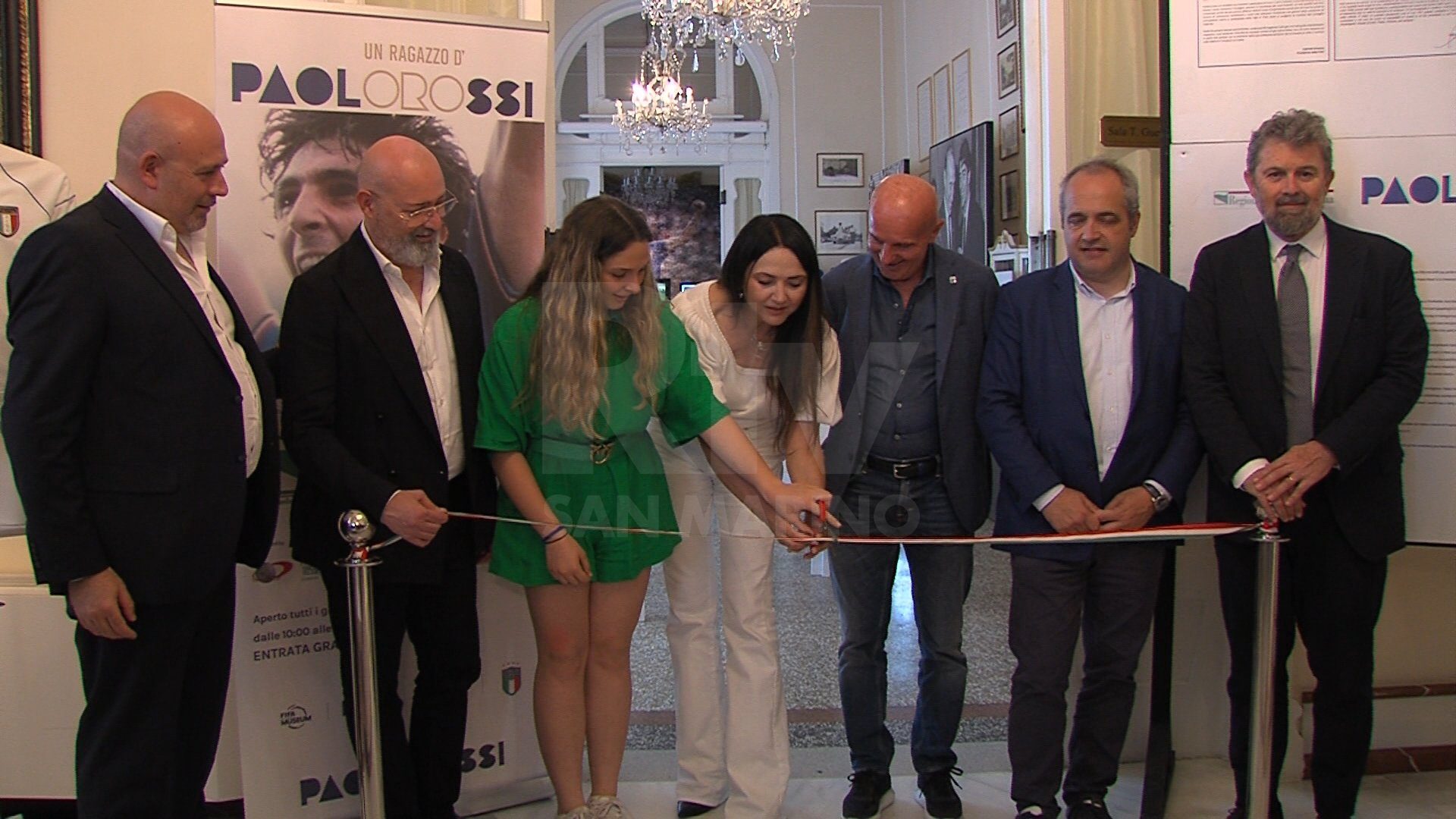 Inaugurazione della Mostra dedicata a Paolo Rossi, Paolo Rossi, un ragazzo d'oro, realizzata in collaborazione con la Regione Emilia-Romagna