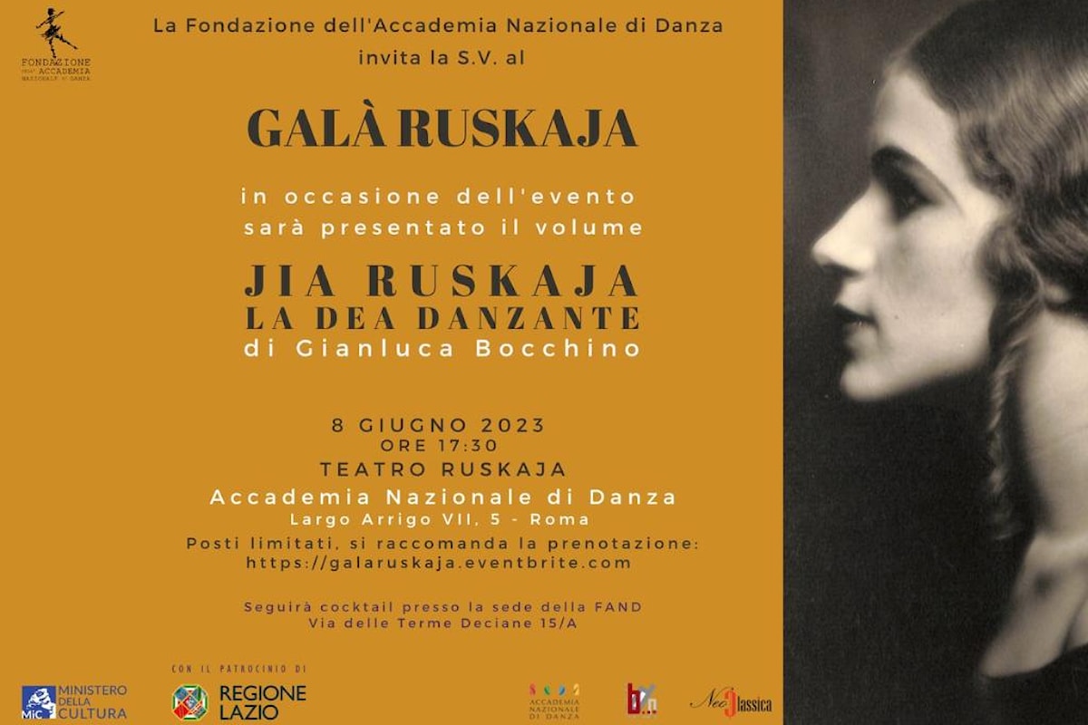 Il libro Jia Ruskaja. La dea danzante sarà presentato a Roma