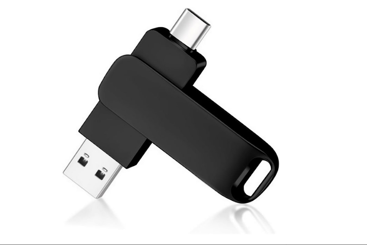 Chiavetta USB-C Dual Abauoat 128GB: Soluzione Compatta per Archiviazione e Trasferimento Dati