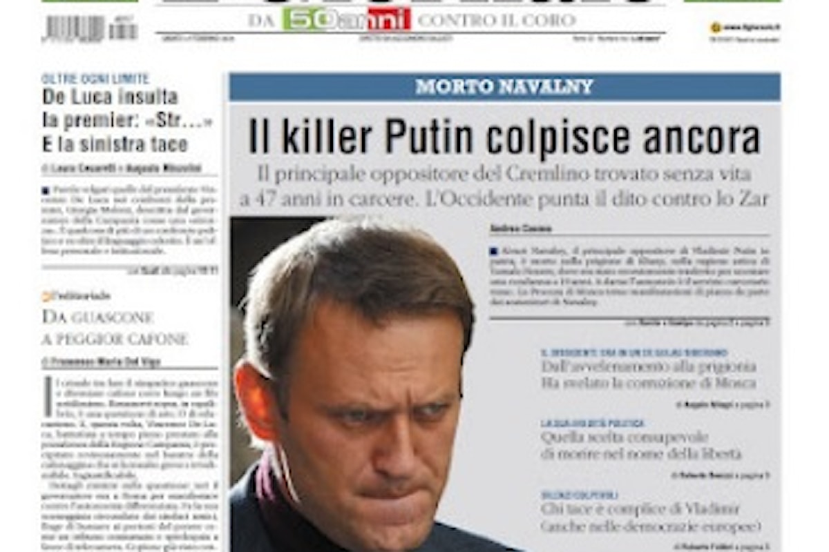 La morte di Navalny come l'attentato al Nordstream: l'Occidente e la diffamazione della Russia