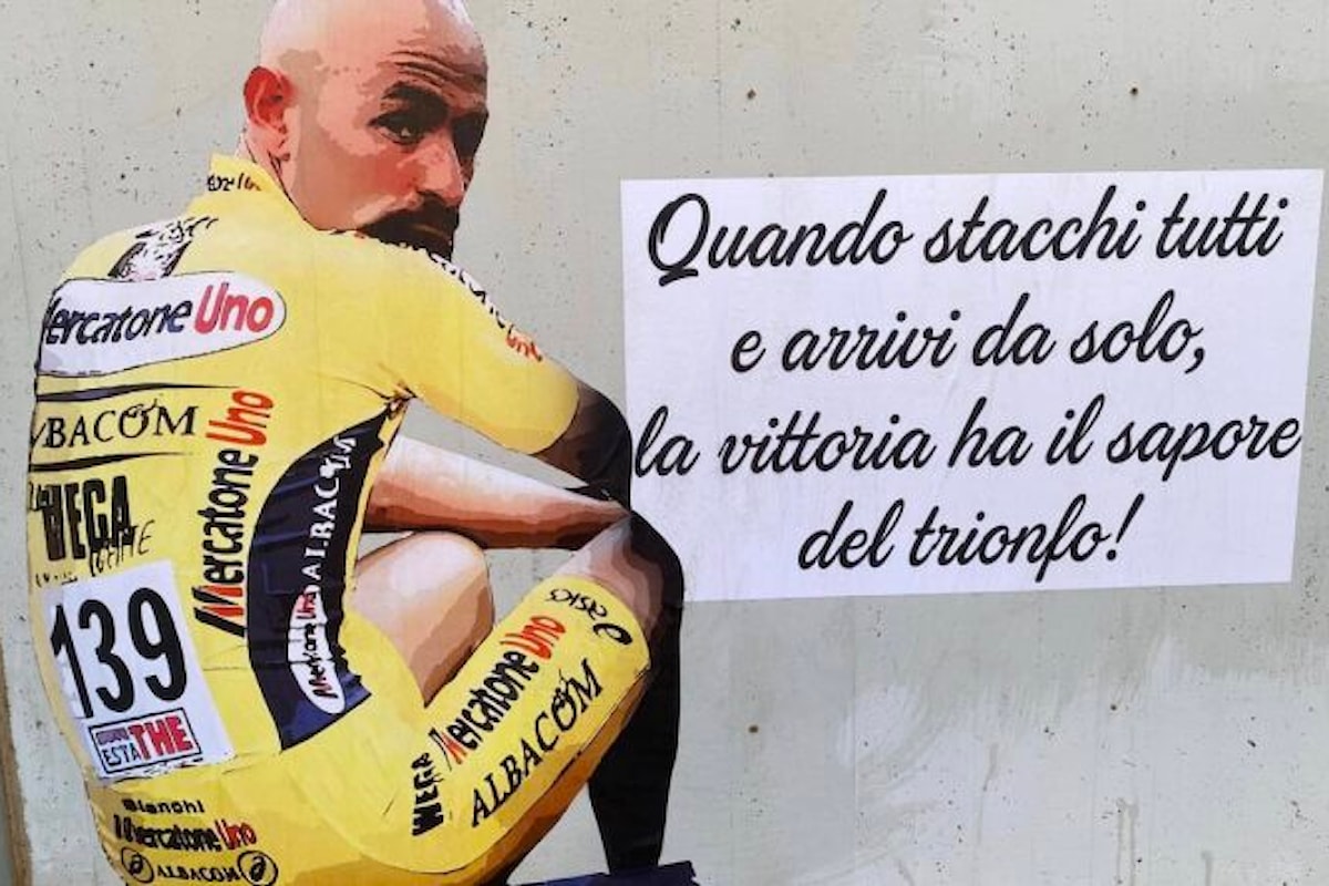 Un murales per Pantani a Nardò: 20 anni fa la scomparsa dell'indimenticato campione del ciclismo