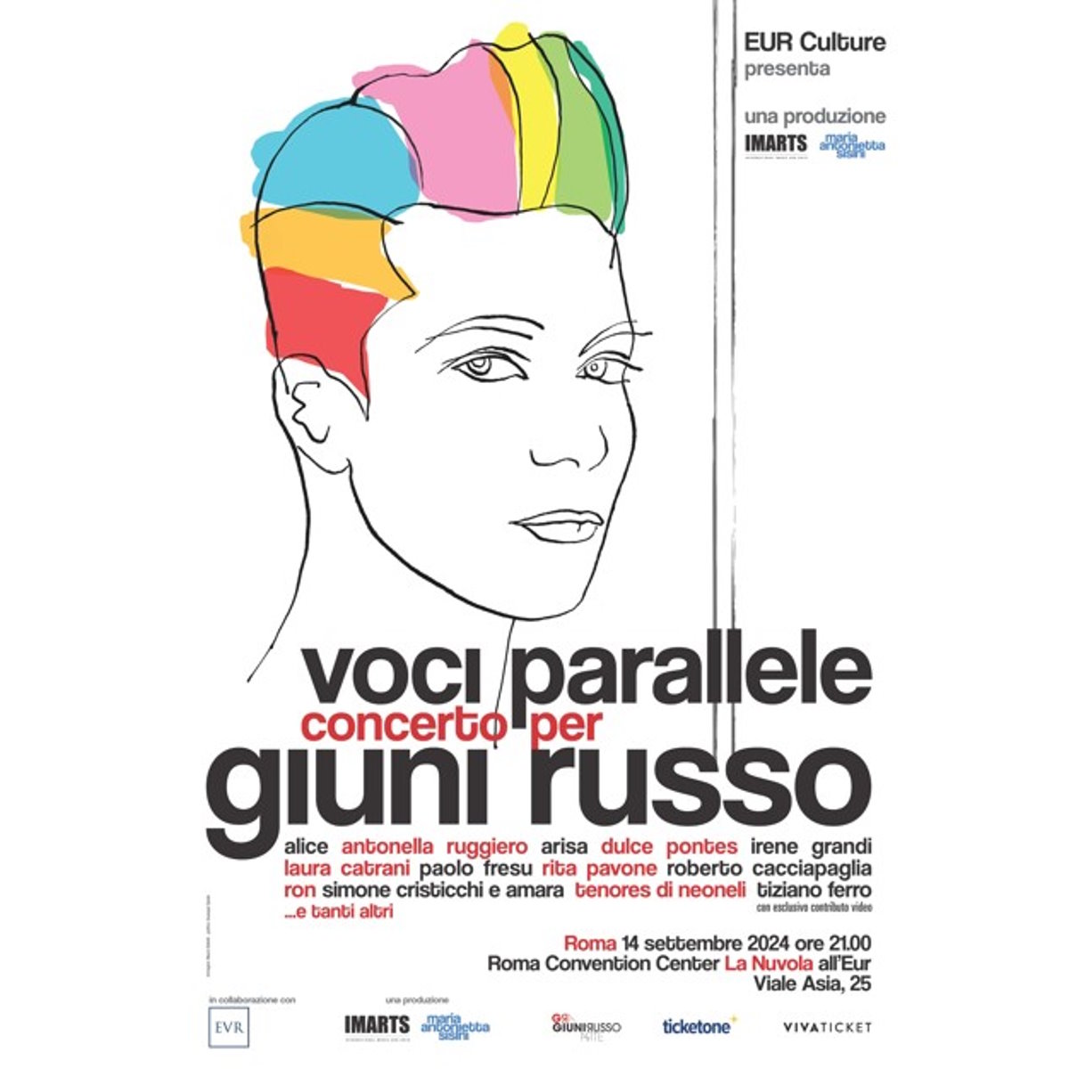 Giuni Russo - Voci Parallele – Il concerto tributo a 20 anni dalla scomparsa - 14 settembre, Roma Eur Convention Center