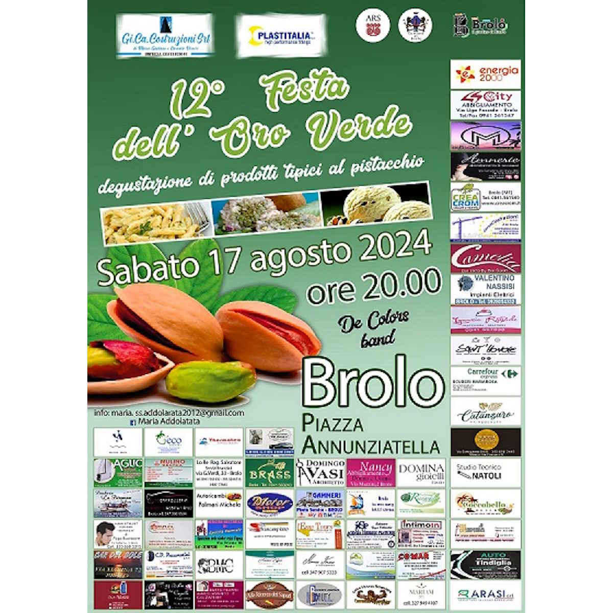 Brolo (ME) – Sabato la XII Edizione della Festa dell’Oro verde