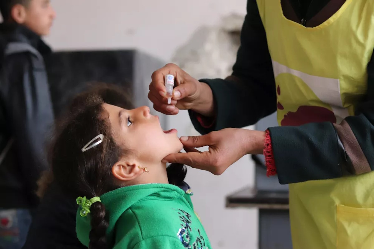 A Gaza l'OMS sta organizzando due cicli di campagne vaccinali contro la poliomielite