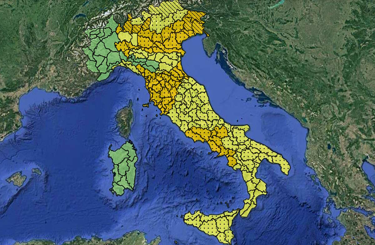 Lunedì 9 settembre si estende a tutta Italia il maltempo che domenica ha interessato le regioni del centro-nord