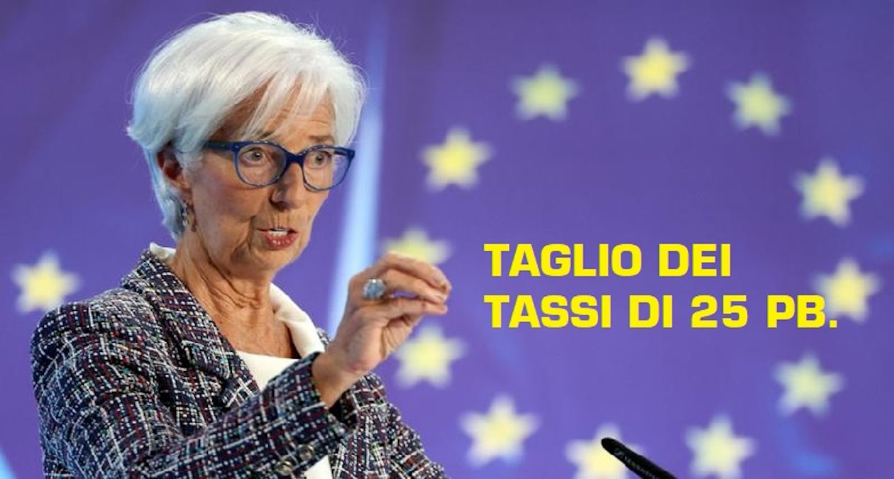 La Bce taglia i tassi di interesse: bene per chi s’indebita, male per chi risparmia!