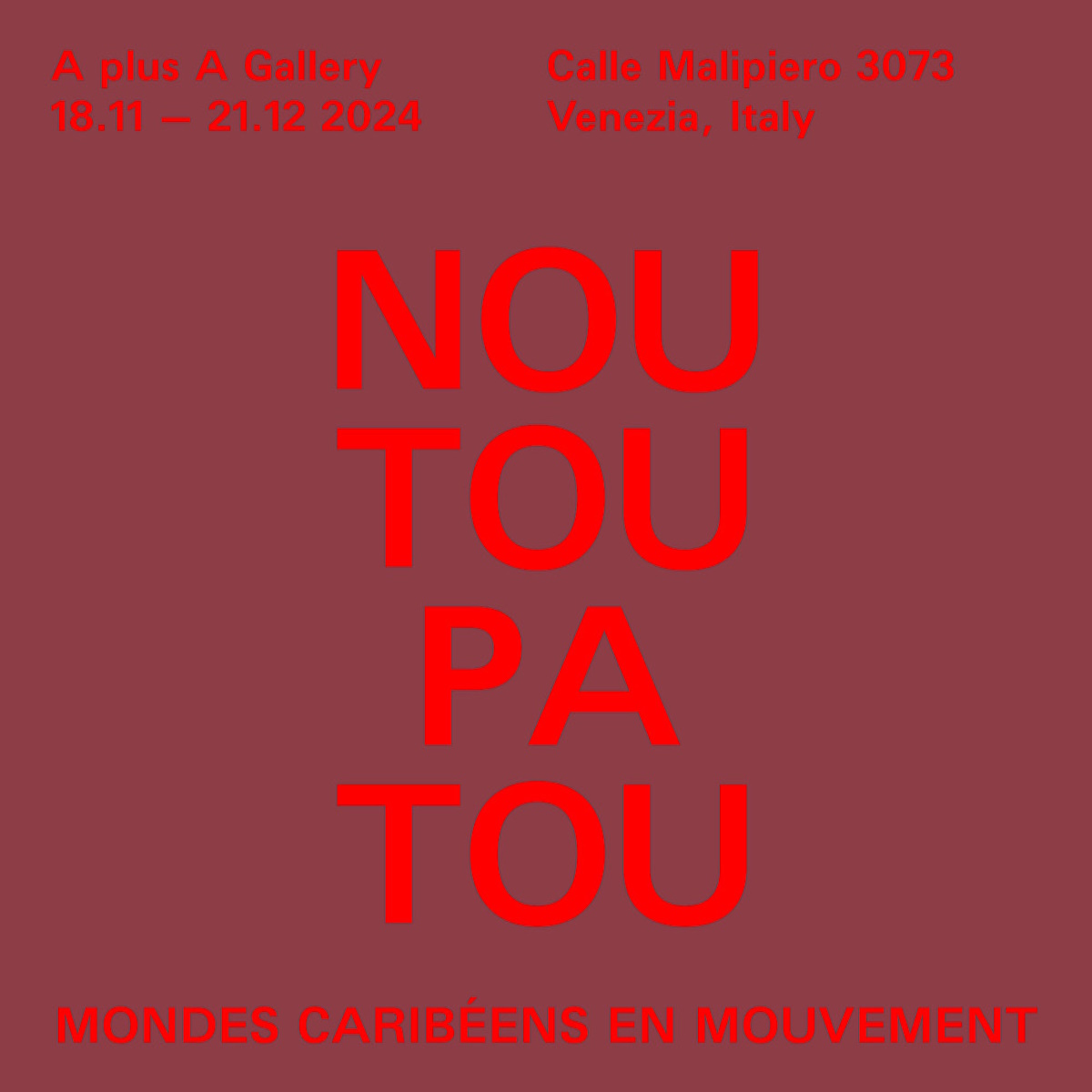 Noutoupatou, Mondes caribéens en mouvement