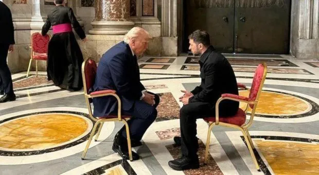 Roma: Trump e Zelensky un faccia a faccia dietro le ipotesi di pace