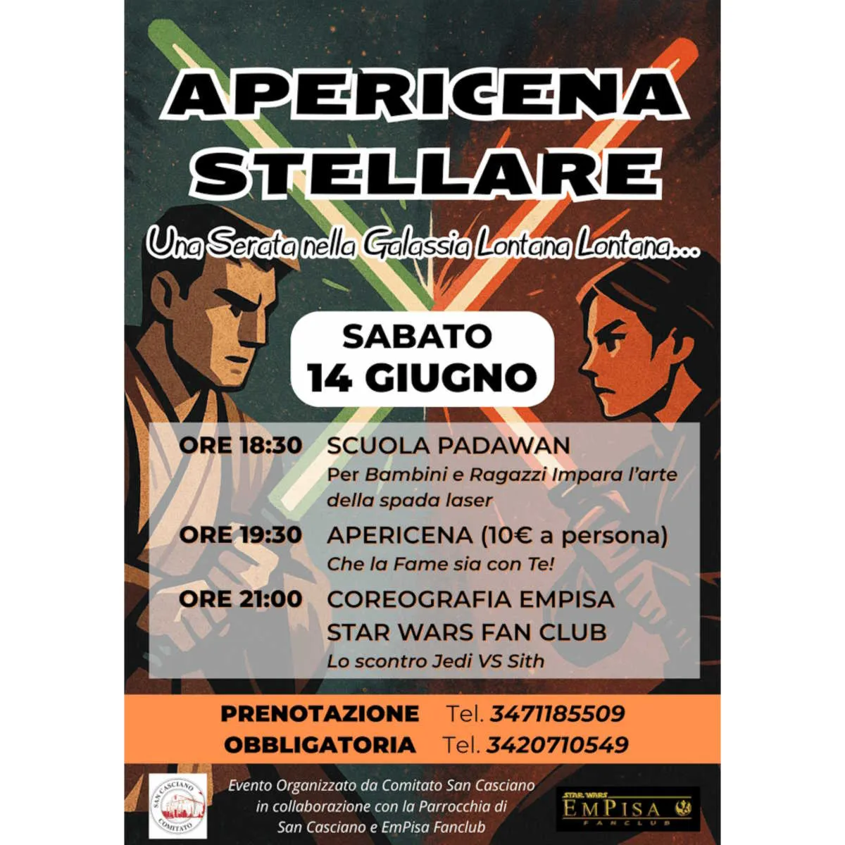 Cascina (Pisa) - Un'Apericena Stellare Invade la Tranquilla Località di San Casciano Sabato 14 Giugno 2025