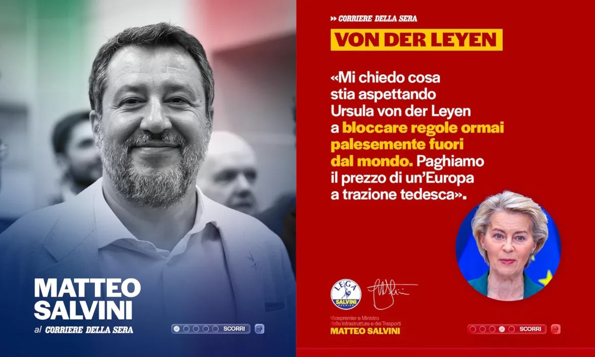 I dazi di Trump all'Ue (e all'Italia)? Per la Lega sono colpa dell'Europa e della von der Leyen
