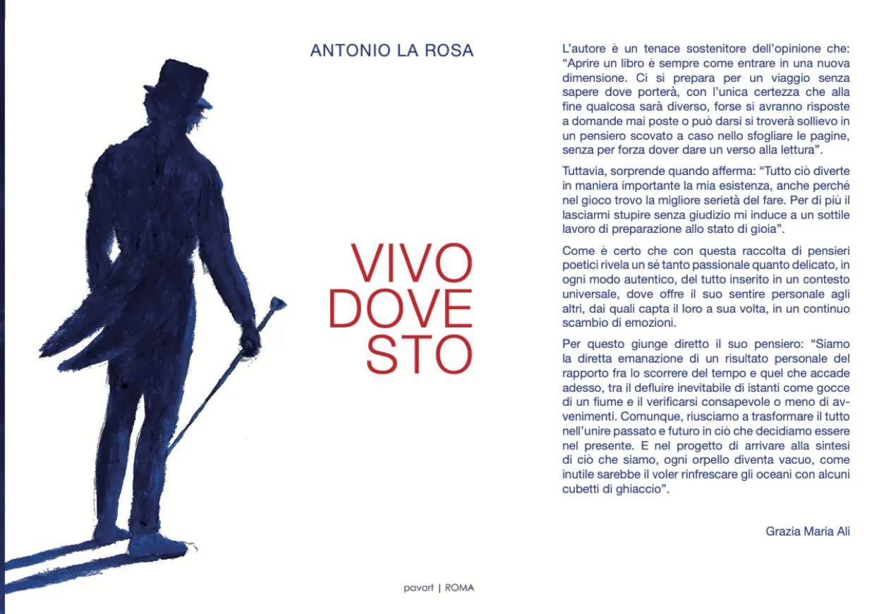 Antonio La Rosa, la nuova raccolta “Vivo dove sto” - Una sottile connessione | RECENSIONE