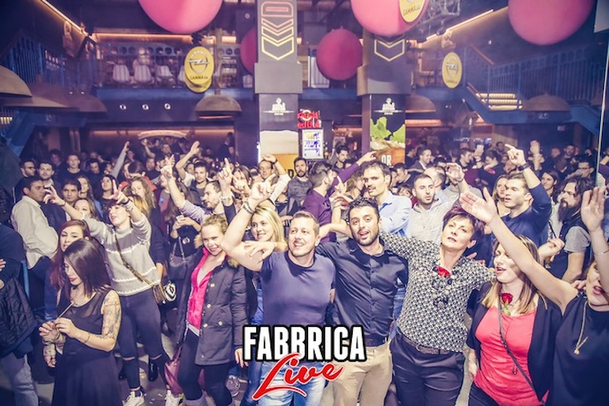 Fabbrica di Pedavena Lago di Levico (TN): 17/1 Reggaeton in Fabbrica, 19/1 Fabbrica Live: Celebration Disco 70, 20/01 Fabbrica by Night: Luca Garaboni (dj set)