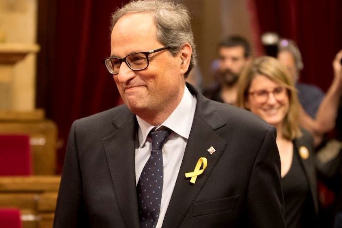 Catalogna, Qim Torra è il nuovo presidente della Generalitat