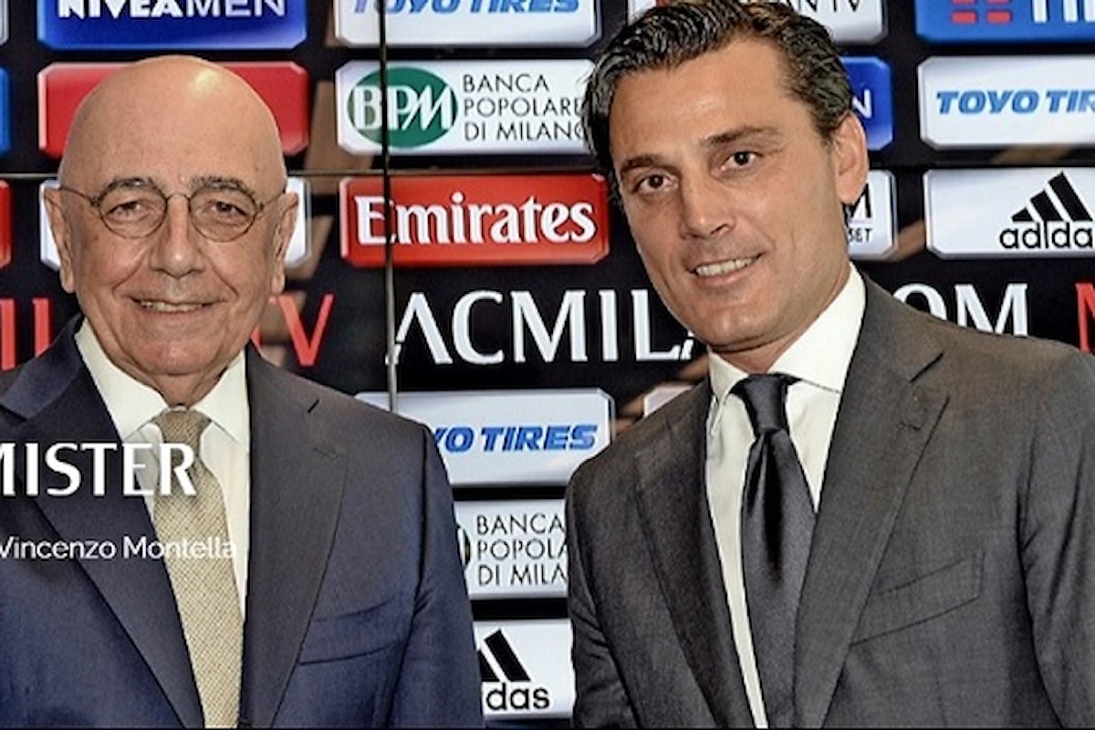 Il Milan presenta Montella, primo obiettivo, l'Europa