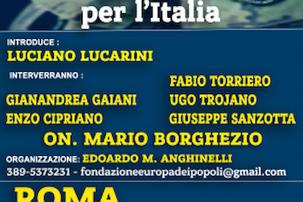 Borghezio domani alle 15,45 a Roma per presentare la Fondazione Europa dei Popoli