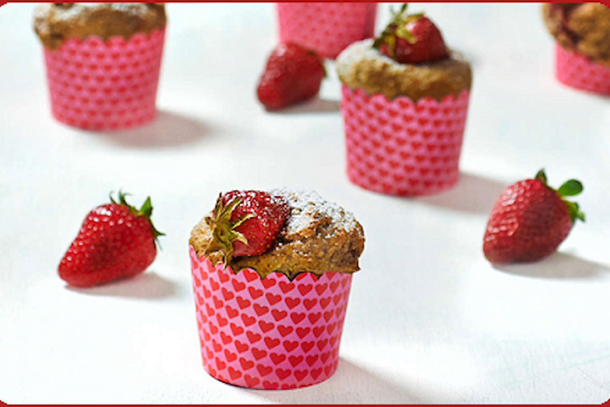 Ricetta Vegan dei Muffin Integrali alle Fragole