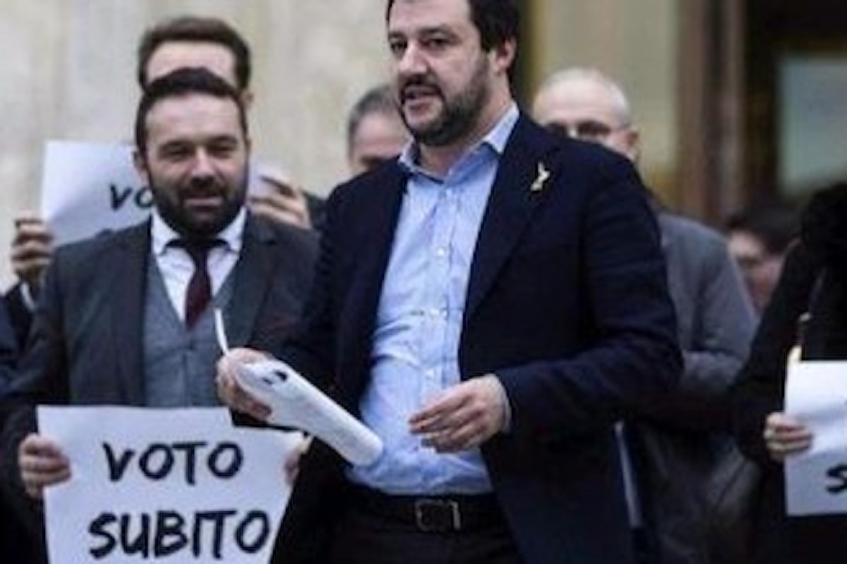 Salvini: 'Elezioni subito o scendiamo il piazza il 17 e 18 dicembre