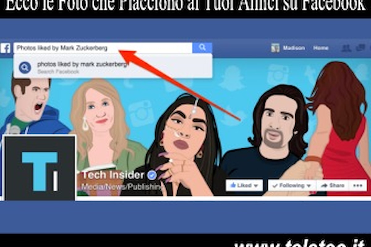 Trucco per Scoprire su Quali Foto i tuoi Amici Mettono Mi Piace su Facebook