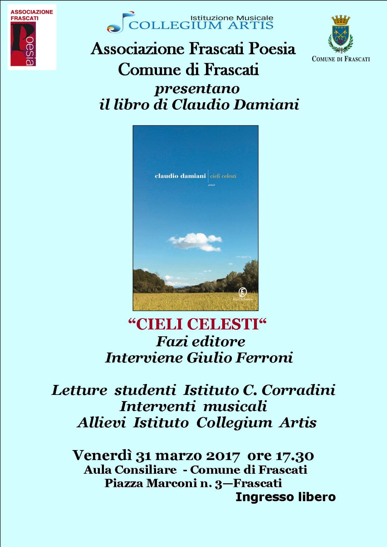 Tra musica e versi, la poesia di Claudio Damiani