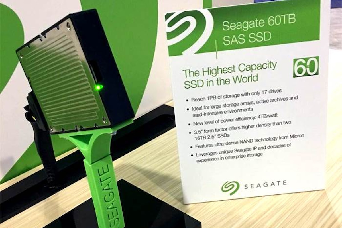 Seagate ha presentato il disco SSD più grande al mondo
