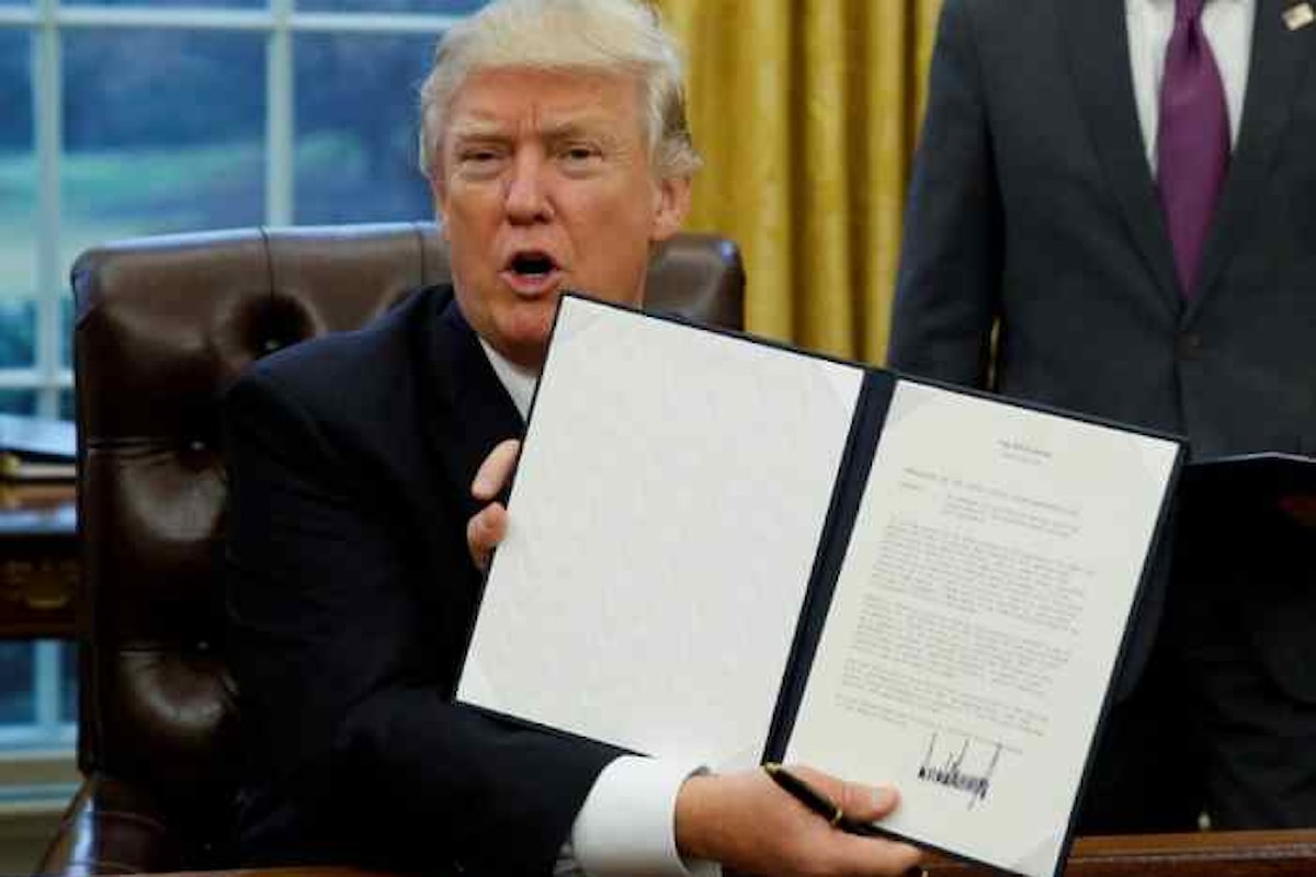 Trump conferma le sue promesse elettorali e abolisce il TPP