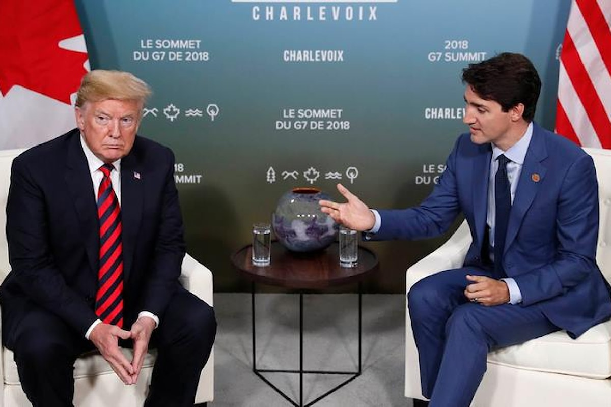 Dopo il G7 di La Malbaie, Trump conferma di non essere più interessato ad un alleanza con Canada ed Europa